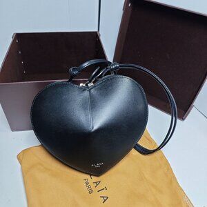 ALAIA Paris Heart-Shaped Leather Crossbody Bag